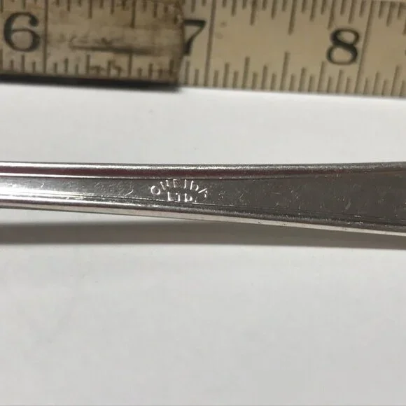 8 Long Iced Tea Spoons Oneida Croydon Mary Lee Silver Plate Rogers Vintage - Picture 3 of 4